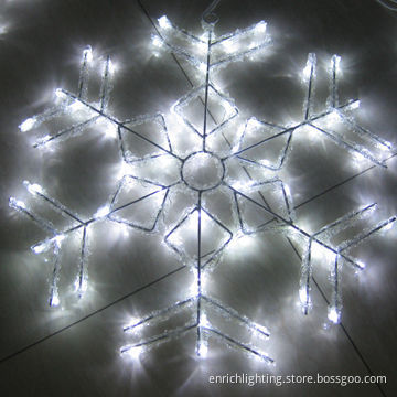 LED Christmas Snowflake Light, Cool White, 50 x 50cm Dimensions, AC 220V, IP44 Rate